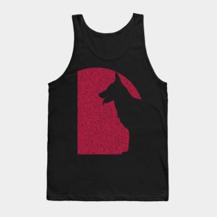 Minimalistic German Shepherd Sun Tank Top